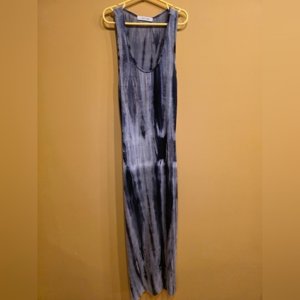 Black and Gray TieDye Dress